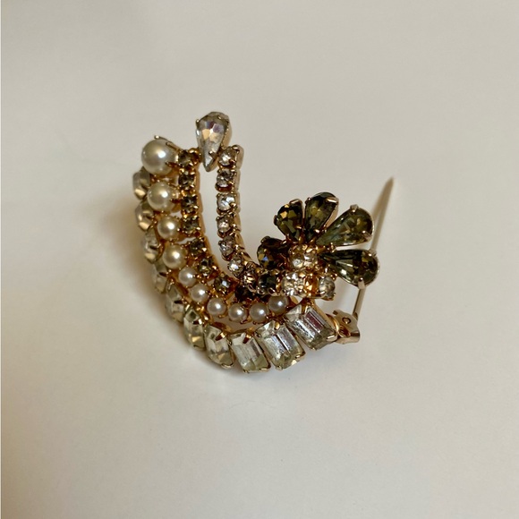 Vintage Bellex Rhinestone Brooch & Clip On Earring Set in Original Box - Picture 10 of 12